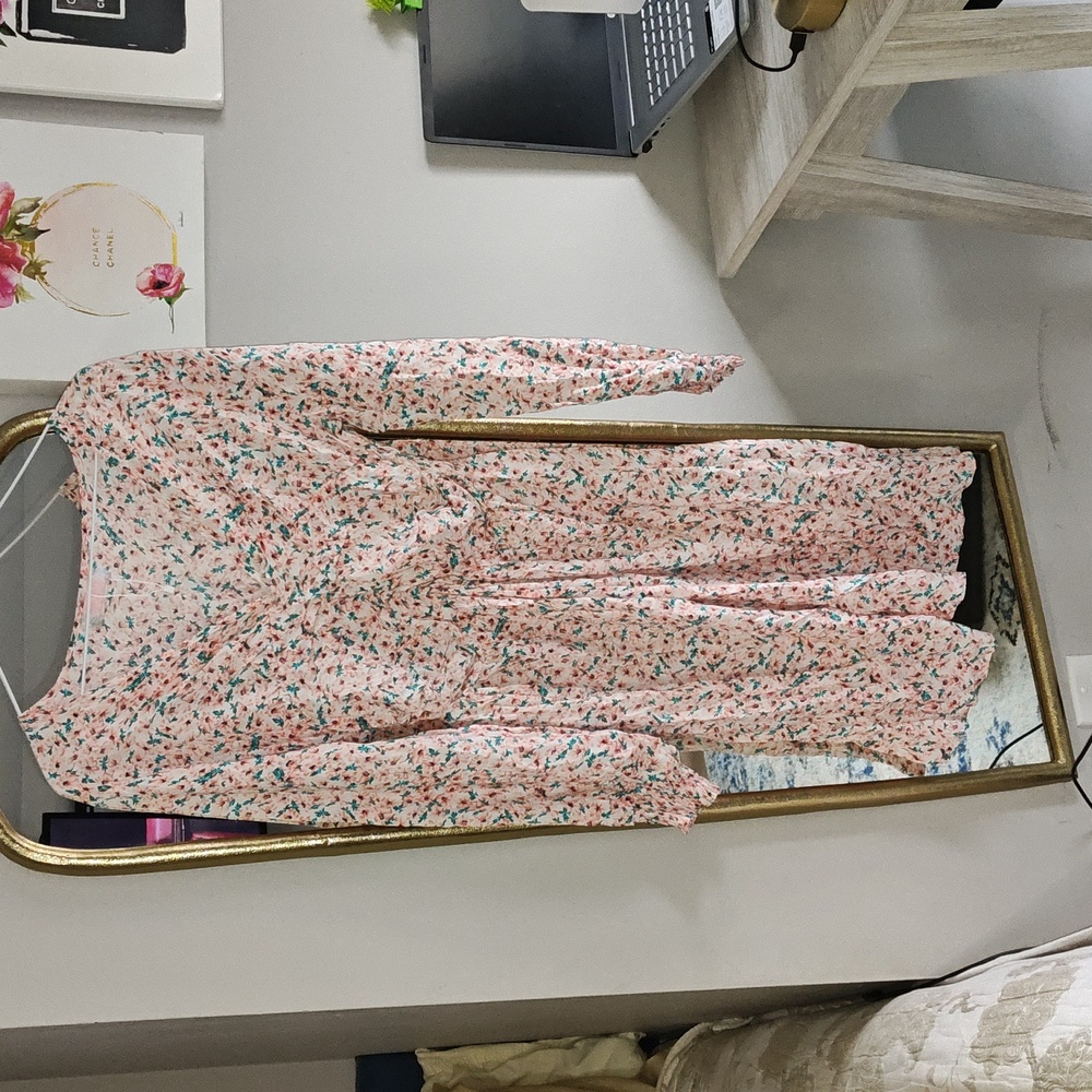 C+D+M dress floral long sleeve